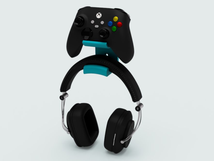 Controller and Headphone Wall Mount - Project-34 | Nexprint: Free 3D ...