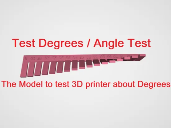 Test Degrees / Test Angles without support - Xeraj | Nexprint: Free 3D ...