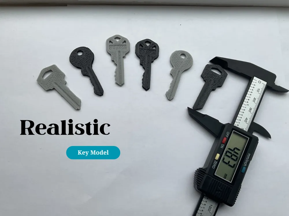 Realistic Keys V1 - Ultrarocket760 | Nexprint: Free 3D Model Downloads