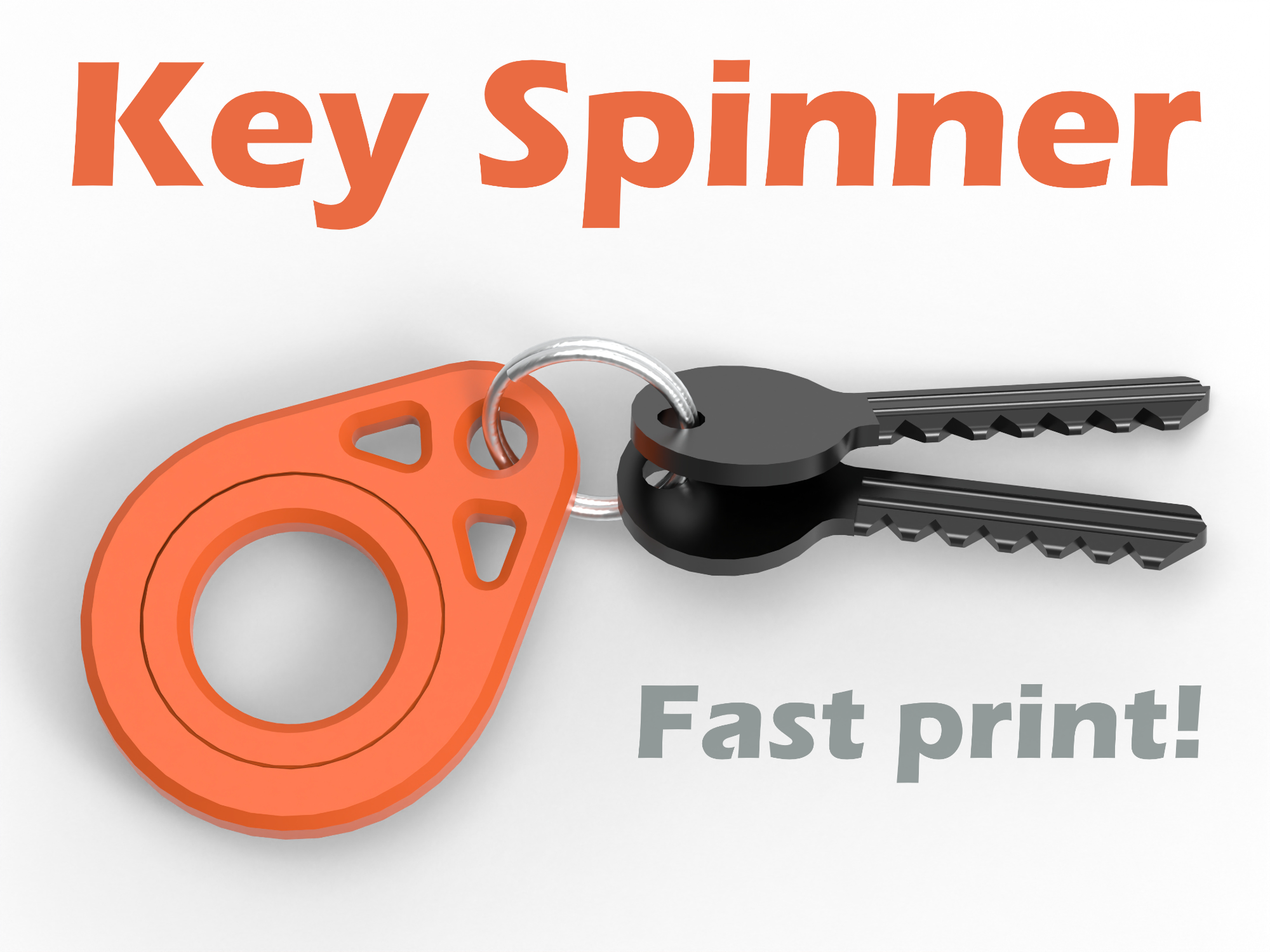 Keychain_Spinner_VCdesign - VC Design | Nexprint: Free 3D Model Downloads