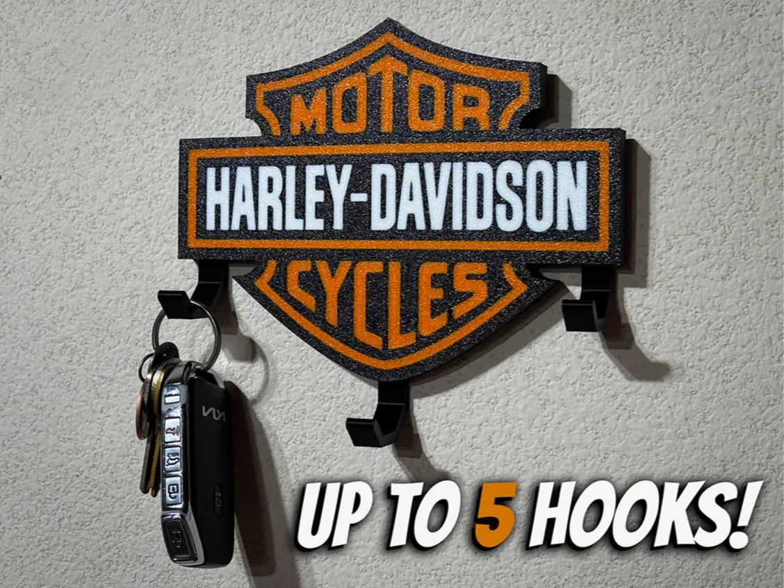 Process Id Design Harley Davidson Key Hanger - Sulena Design Co. | Nexprint: Free 3D ...