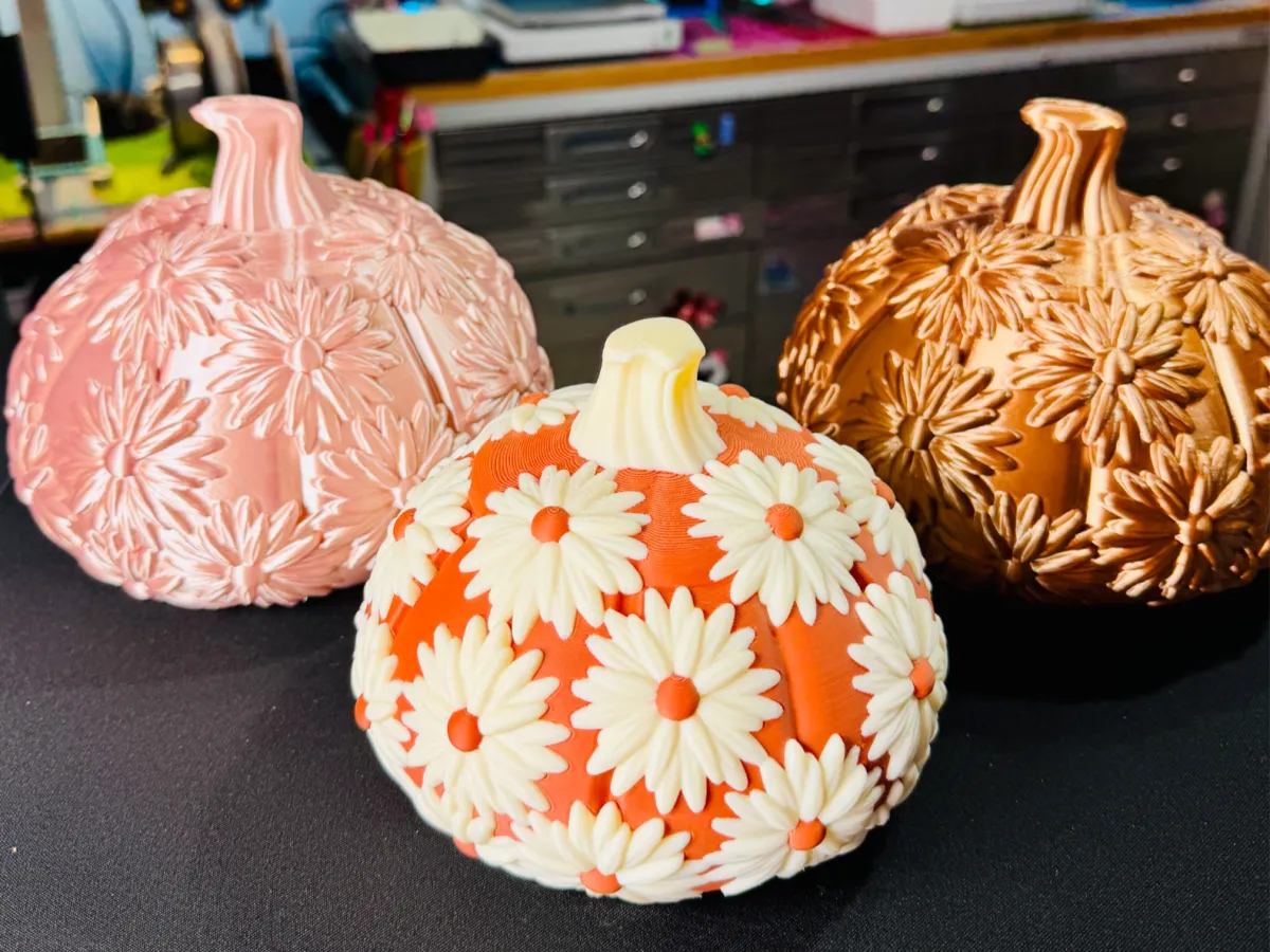 Daisy Rint Decorative Daisy Pumpkin - FunFam3D | Nexprint: Free 3D Model Downloads