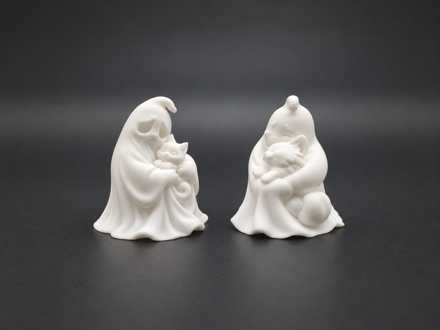 Purranormal Friends – Halloween Ghost and Cat Duo - drakeforge3d ...
