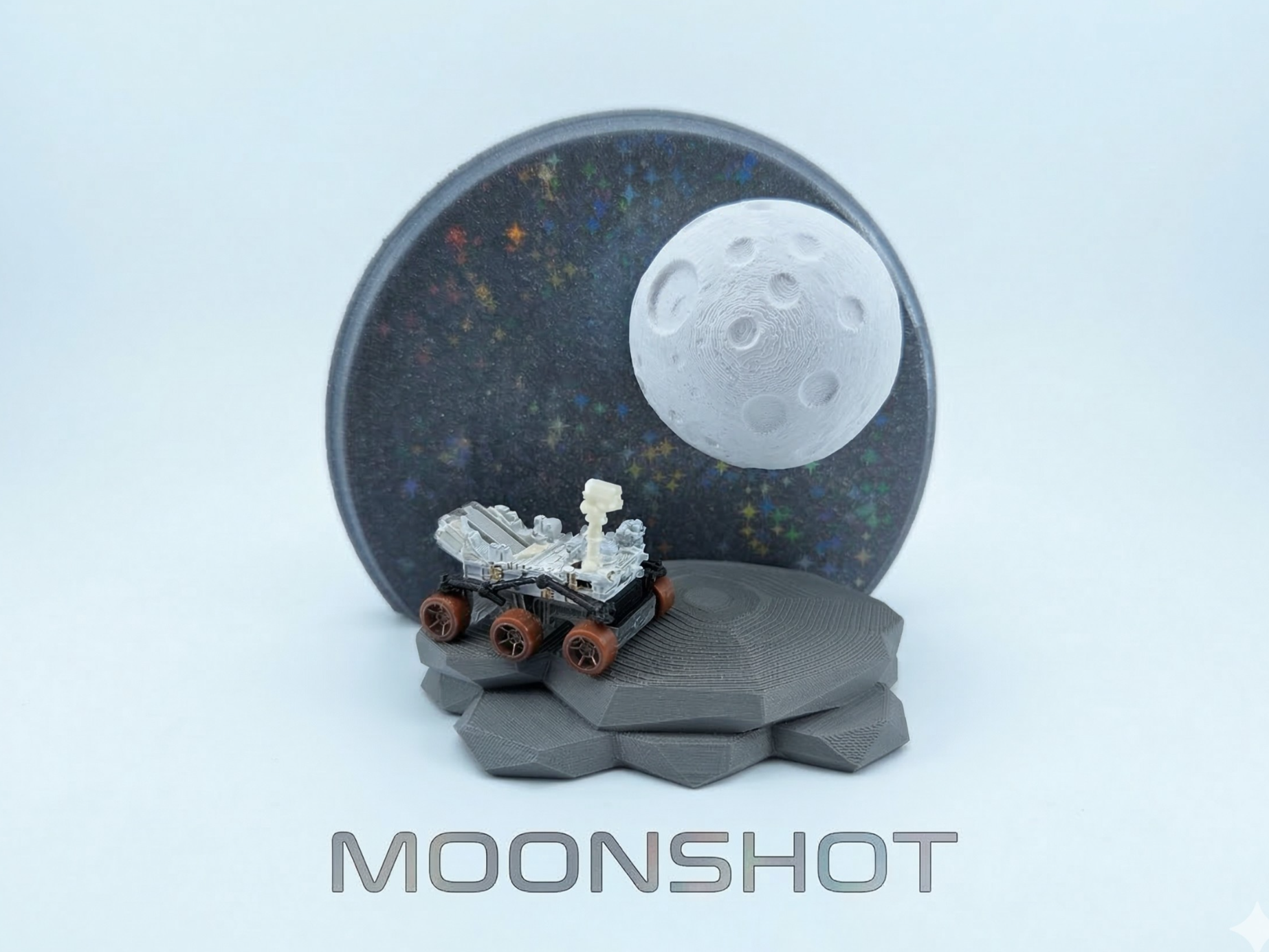 MoonShot - Space theme diorama - NextPrint 3D Model | 3Drop