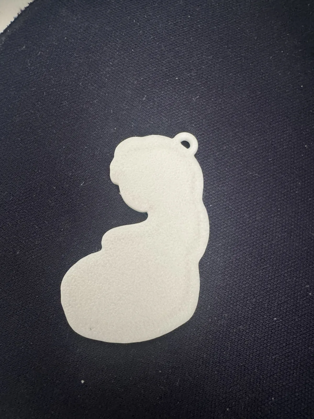 pregnant mom keychain - paco el viruta | Nexprint: Free 3D Model Downloads