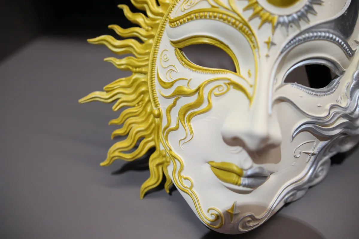 The Mask of Helios and Selene: A Dual Divine Mask of the Sun and Moon ...