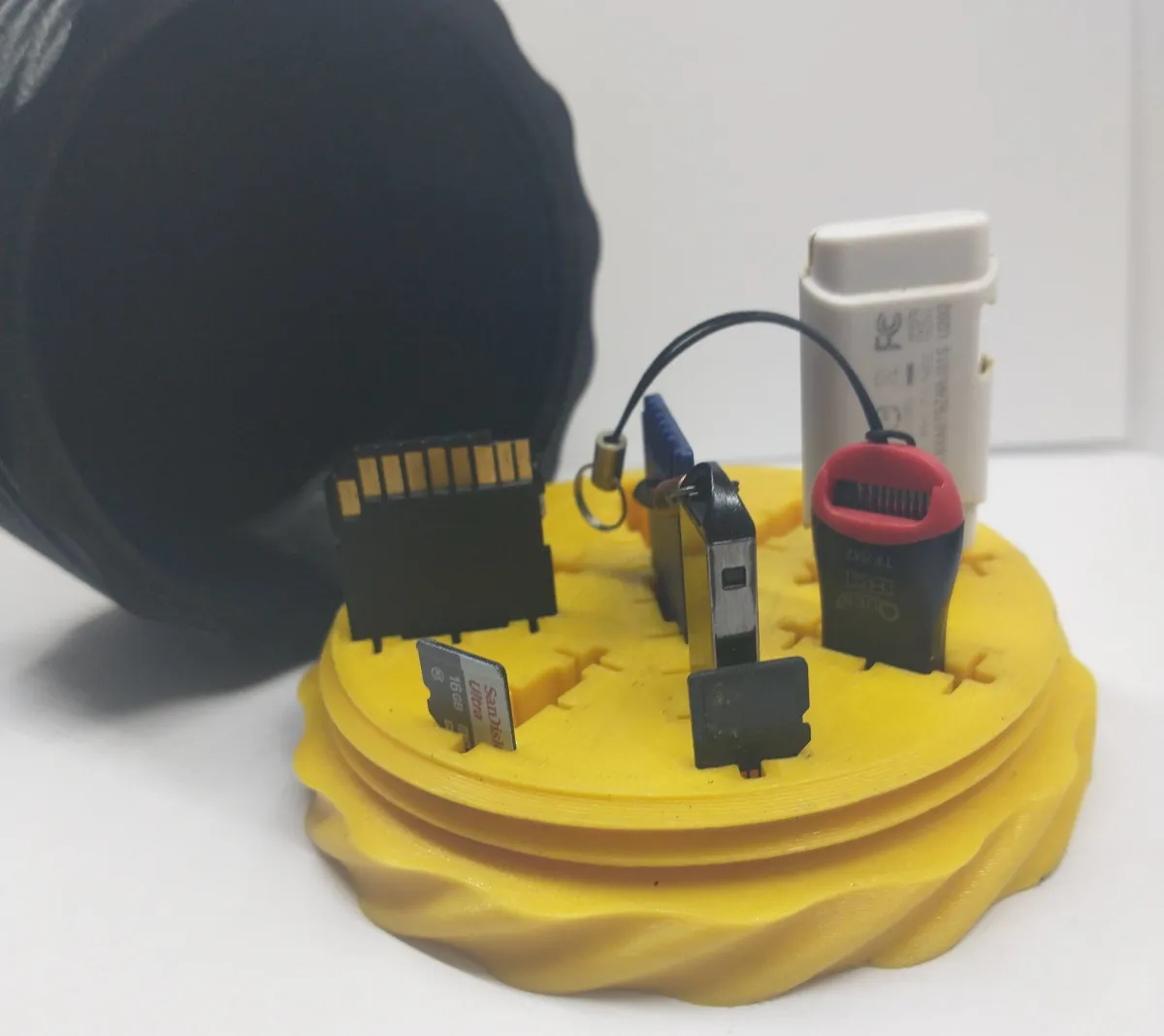 Microsd Storage Card Container USB, microSD, and SD Card Holder - 3dPrintBook | Nexprint: Free 3D ...