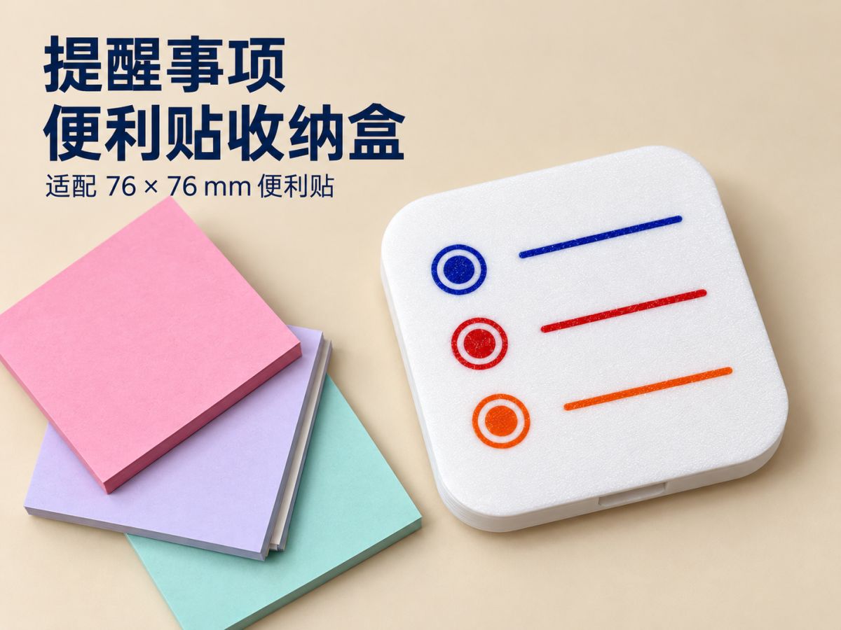 Note Cover Making Reminder Note Pad Storage Box | 76 × 76 mm · Magnetic Flip Cover ...