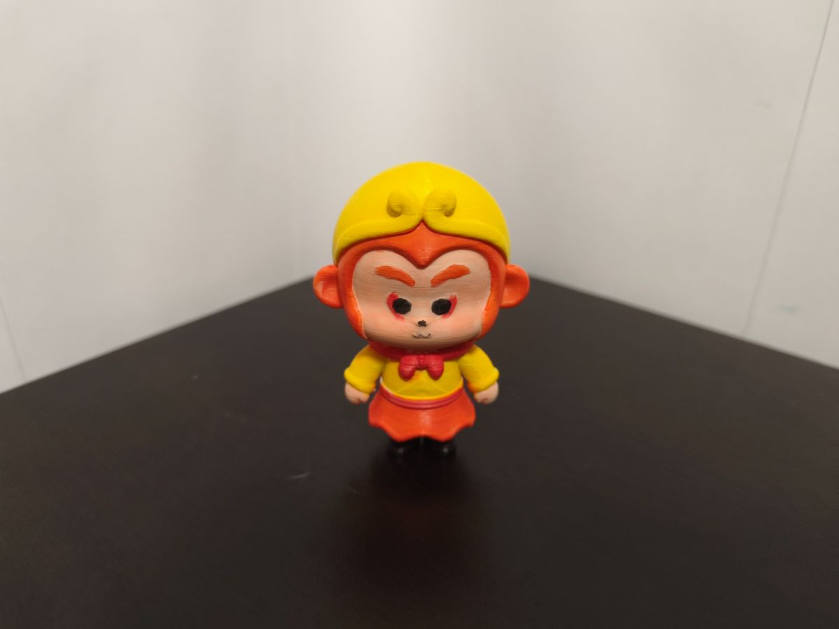 Yellow Profile Disc Q-version Sun Wukong figurine - 我要金铜须 | Nexprint: Free 3D Model Downloads