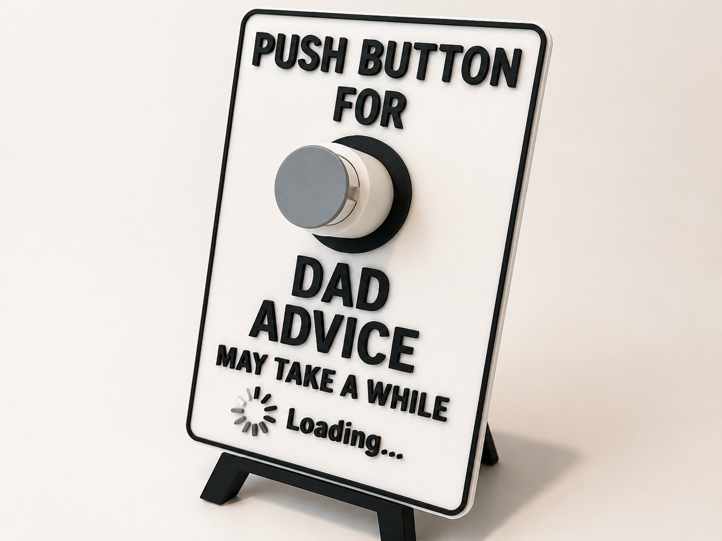 Push for Dad Advice – Gag Sign - DadBodLab | Nexprint: Free 3D Model ...