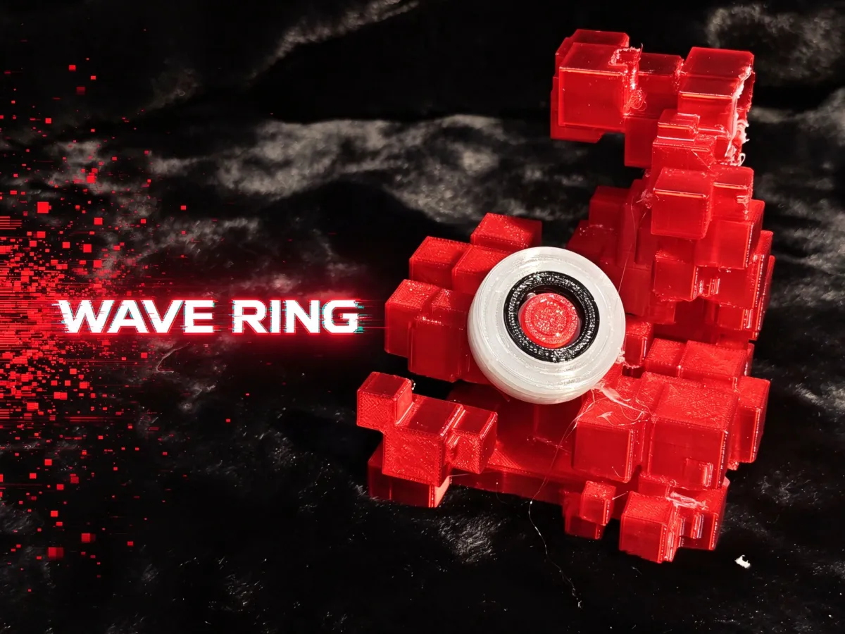 Wave ring, fingertip spinner - An Studio | Nexprint: Free 3D Model ...