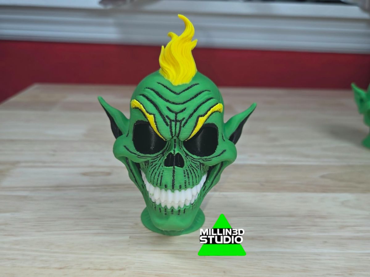 Yellow Profile Disc Grinch Who Stole Christmas Nightmare Skull - Millin3dStudio | Nexprint ...
