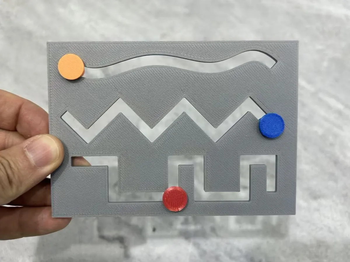 Children’s track slider game board - 郑在偷懒 | Nexprint: Free 3D Model ...
