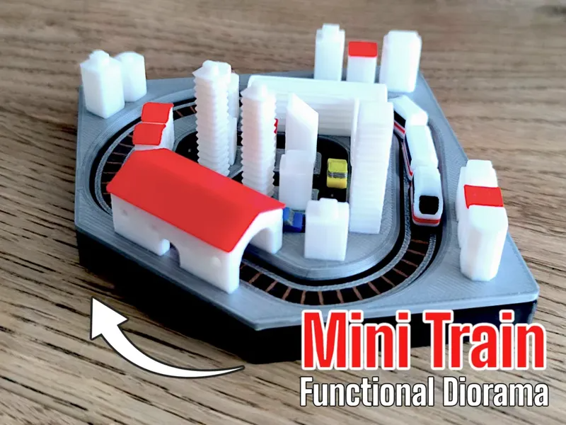 Mini Train - Functional City Diorama - BamBam Design | Nexprint: Free ...