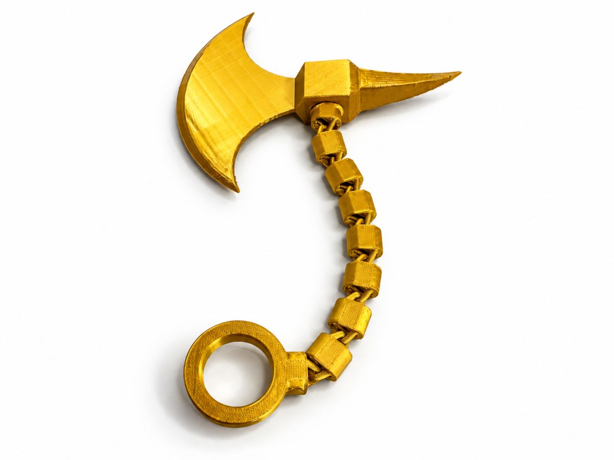 Golden Moonblade Chain Link Flying Axe - 大魔造物 | Nexprint: Free 3D Model ...