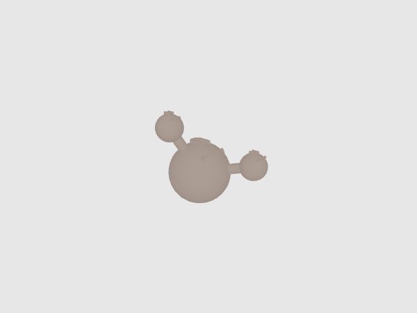 Customizable Ammonia (NH3) - Labeled 3D Molecule Model - TrueGeometry ...