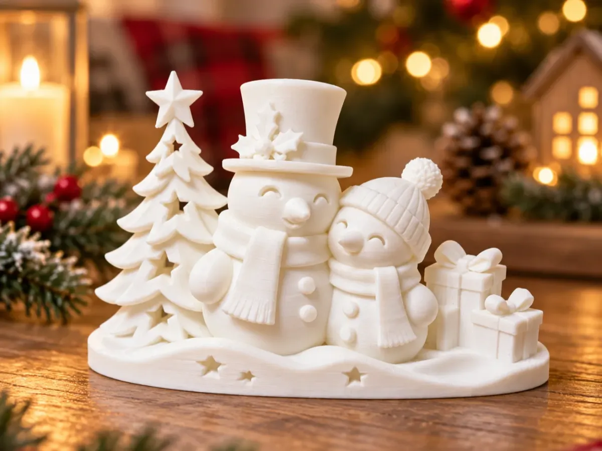 Christmas Snowman Family – Winter Scene Decoration - Duo3DPrint ...