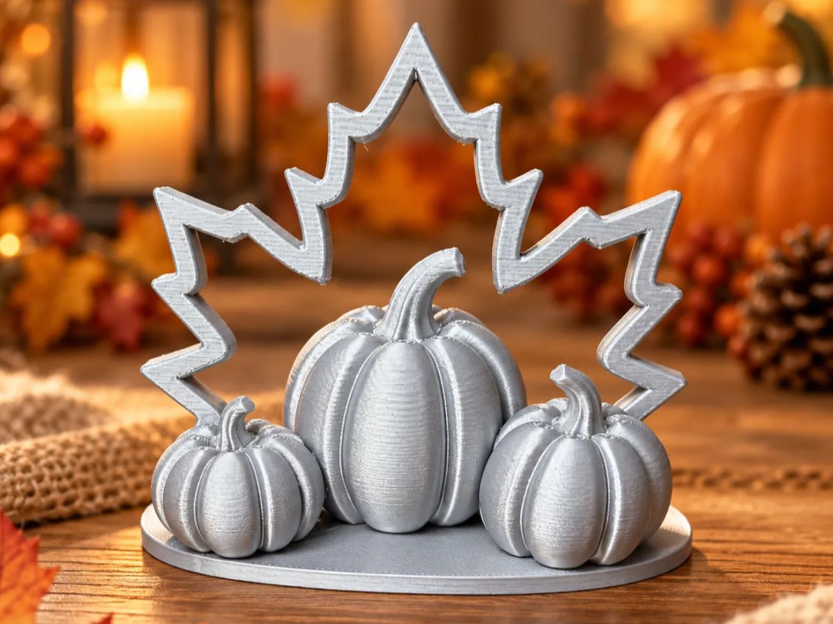 Pumpkin & Maple Leaf – Elegant Autumn Table Decor - Duo3DPrint ...