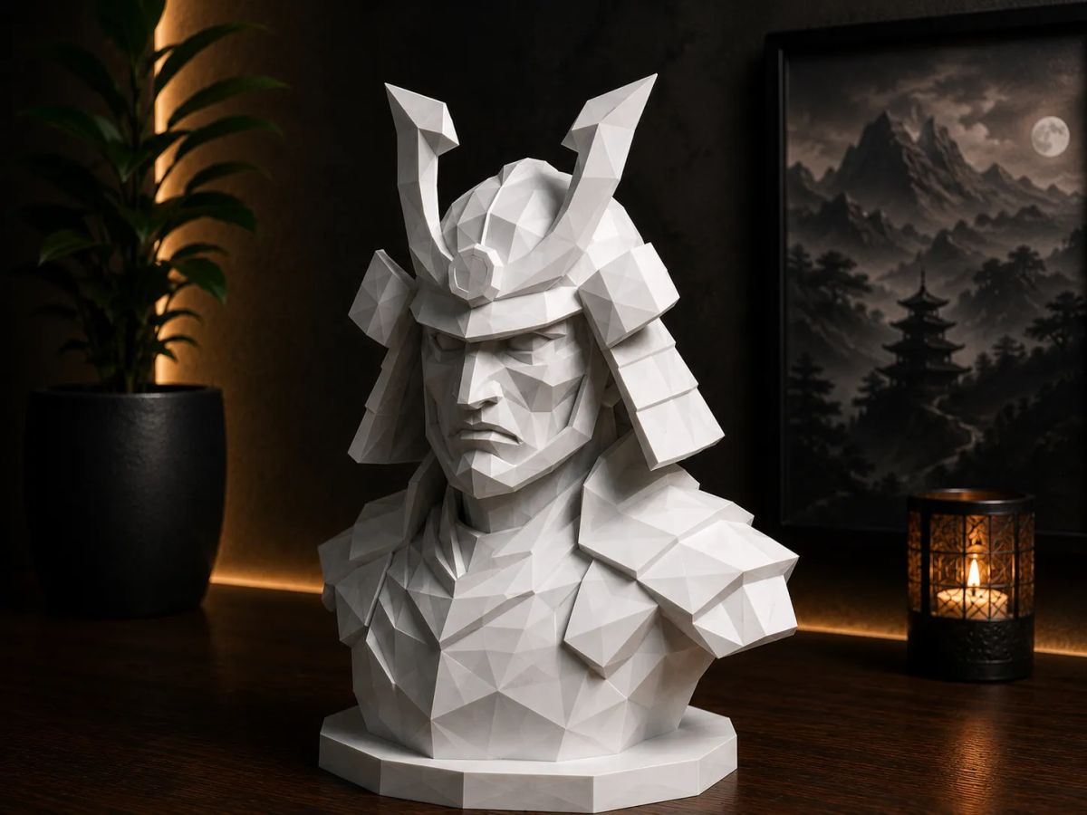 Samurai Warrior Bust-Japanese Legend - Duo3DPrint | Nexprint: Free 3D ...