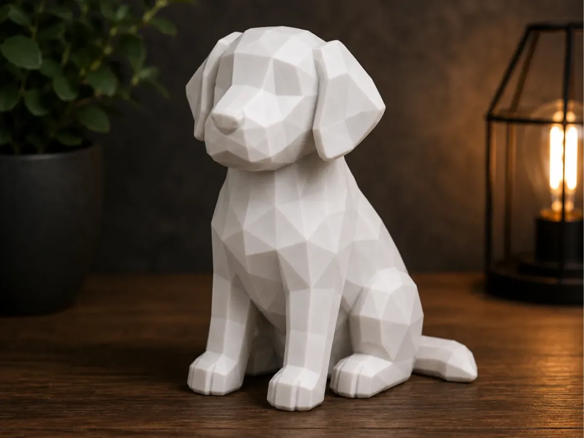 Low Poly Puppy – Cute Dog Decoration - Duo3DPrint | Nexprint: Free 3D ...