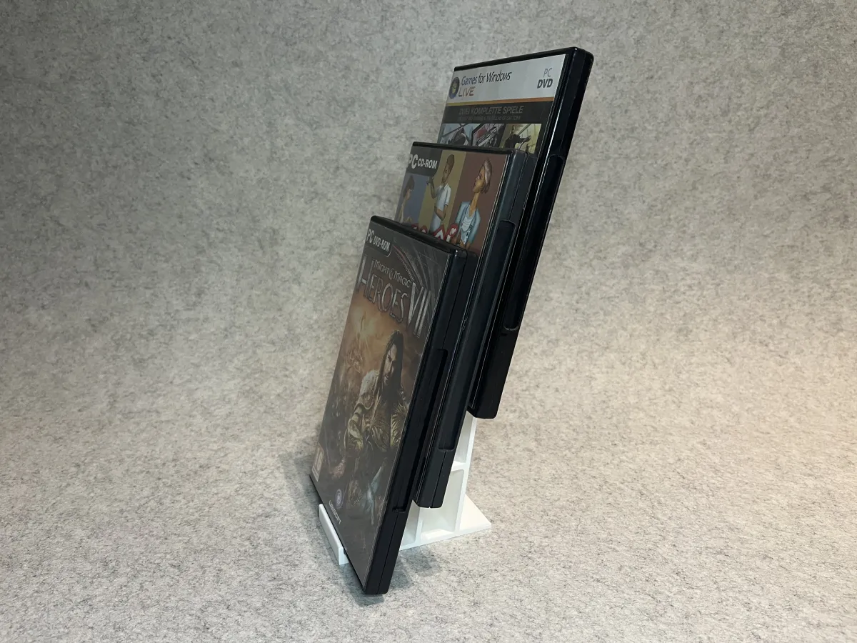 Display stand for 3 games or DVD movies - design3d | Nexprint: Free 3D ...