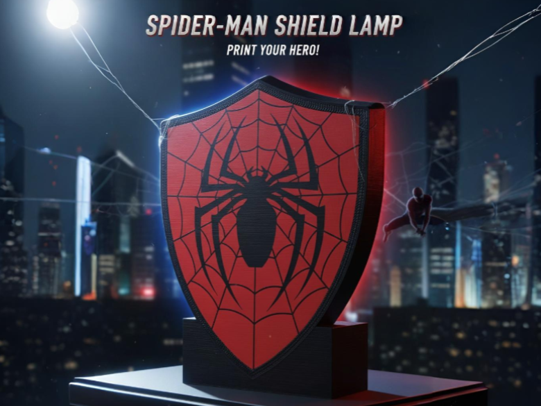 Spiderman Shield Lightbox - Gotham3d | Nexprint: Free 3D Model Downloads