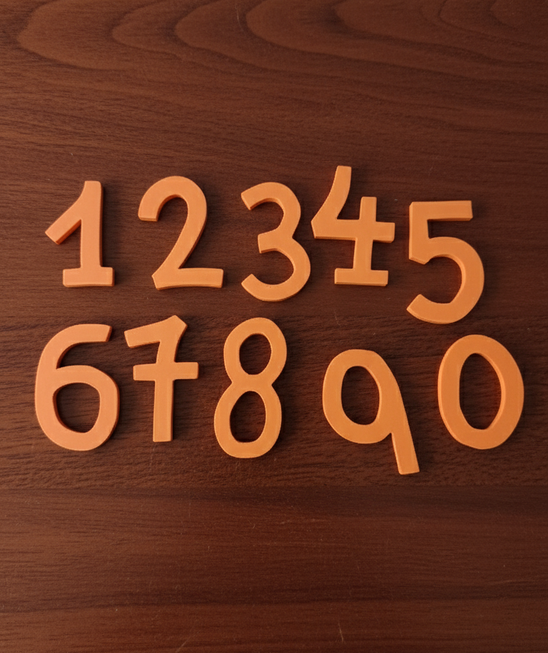 Digits - numbers - NextPrint 3D Model | 3Drop