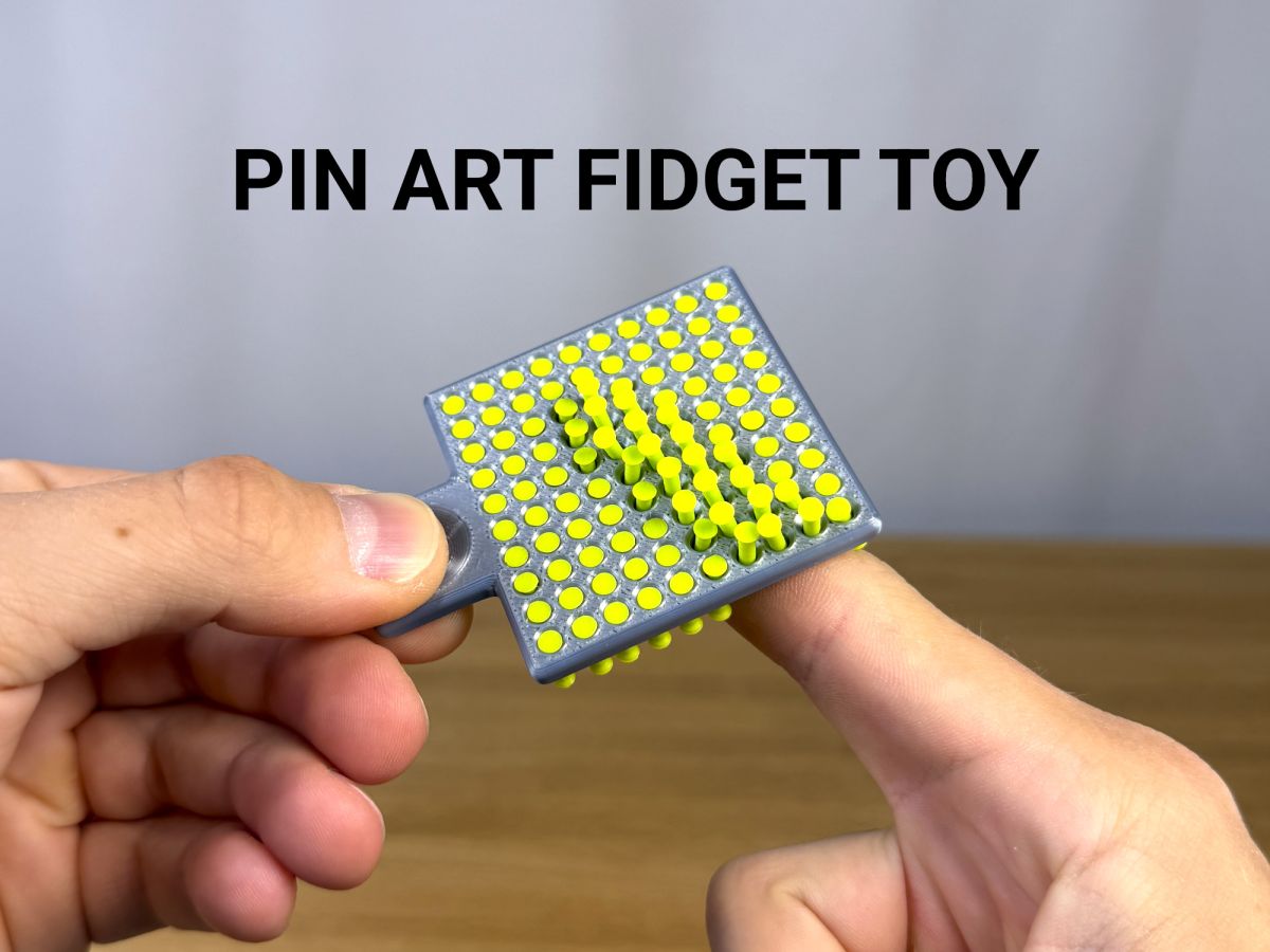 Pin Shape Fidget Mini Pin Art Fidget Toy - fifindr | Nexprint: Free 3D Model Downloads