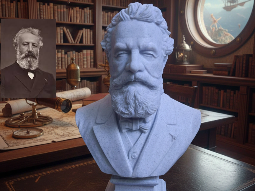 Jules Gabriel Verne — Buste - NextPrint 3D Model | 3Drop