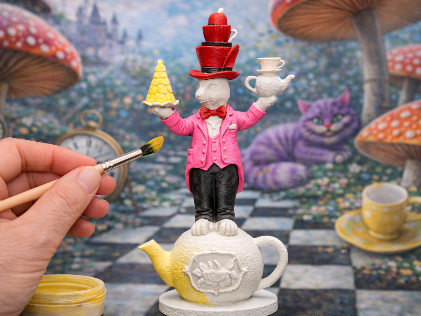 Easter Wonderland Tea Rabbit - Sebo3D | Nexprint: Free 3D Model Downloads