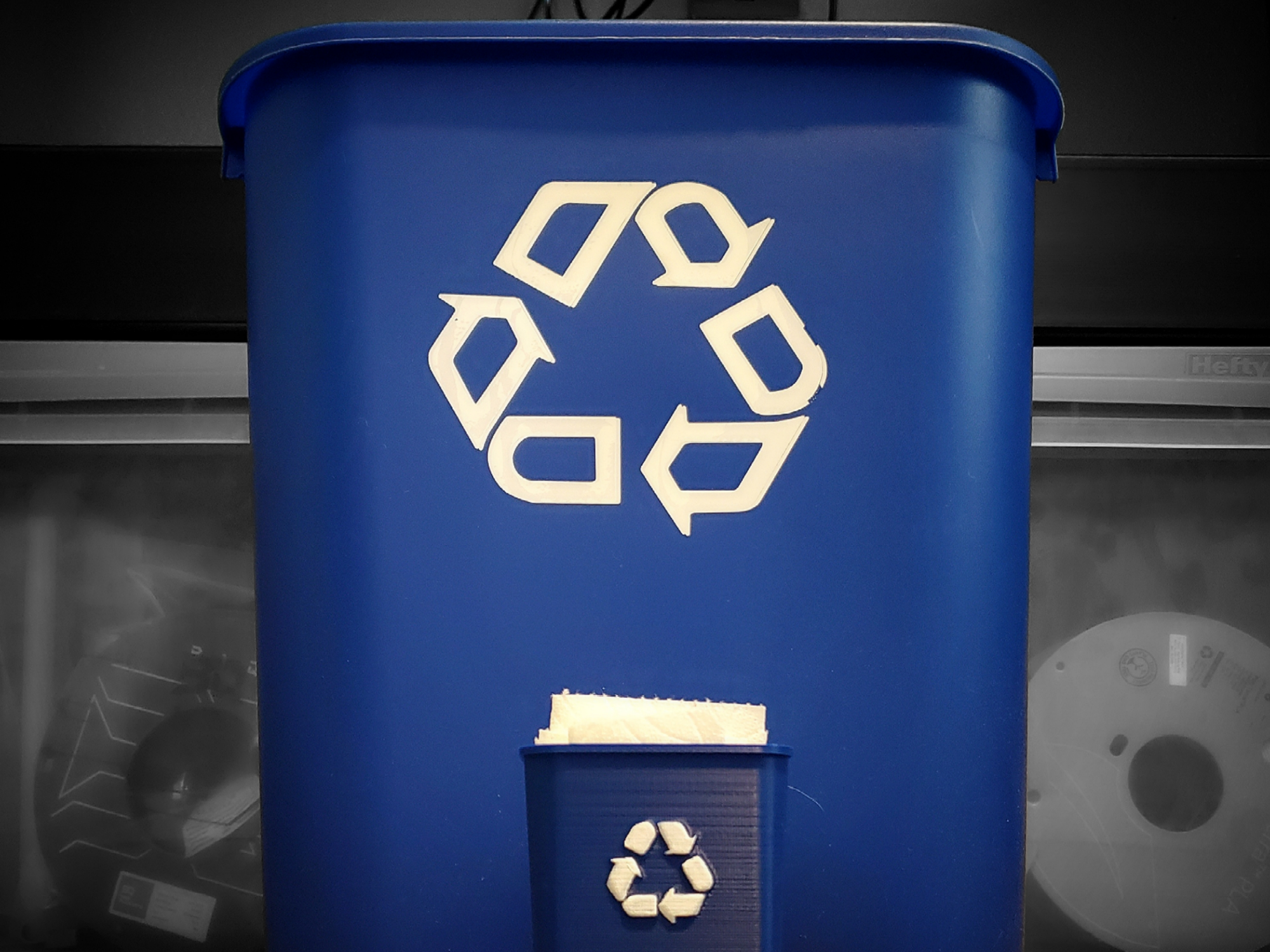 Basic Recycle Bin with Arrow Logo - FilamentalPrintWorks | Nexprint ...