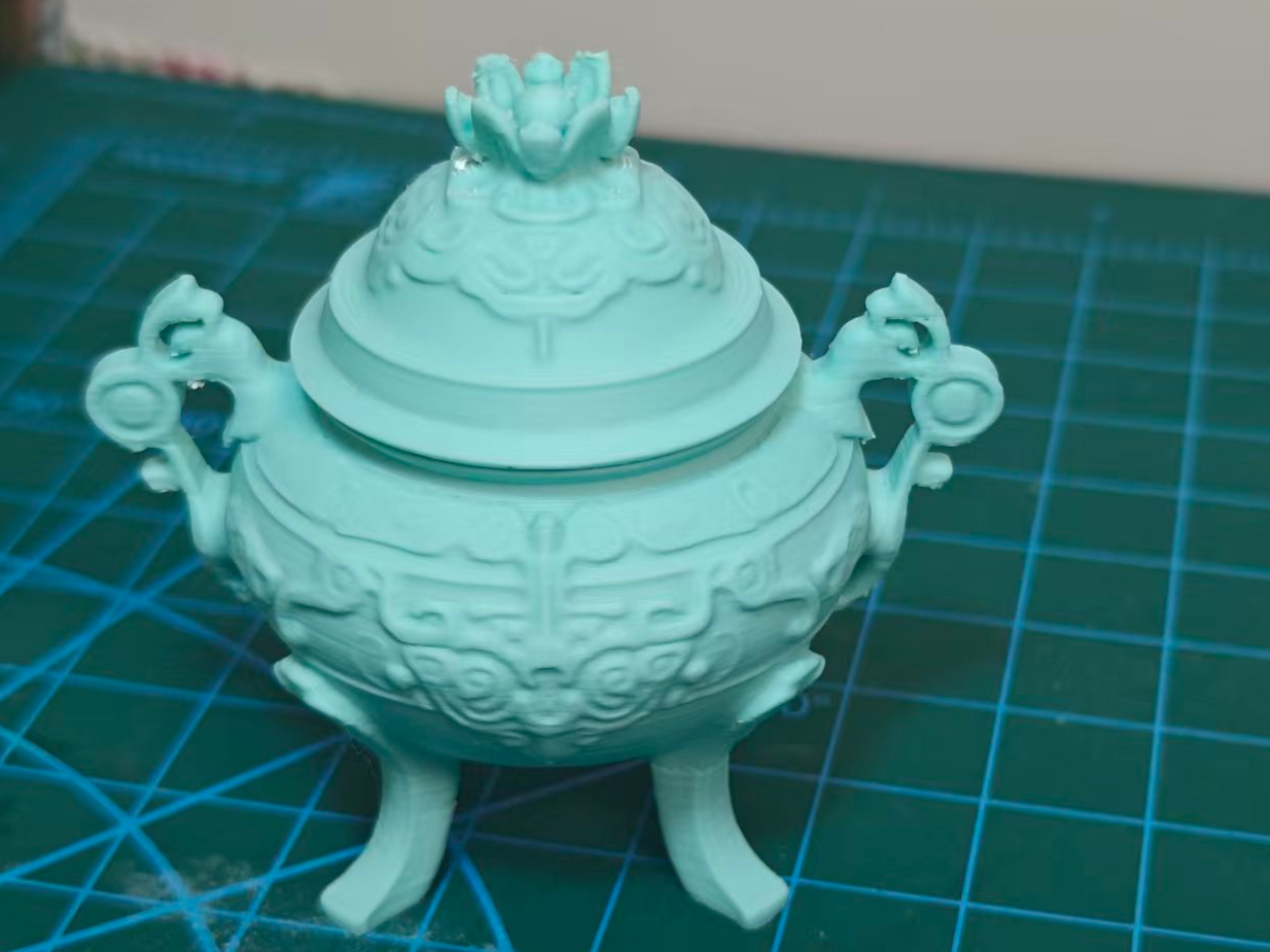 中国　白磁 香炉 三足炉 三足香炉- NextPrint 3D Model | 3Drop