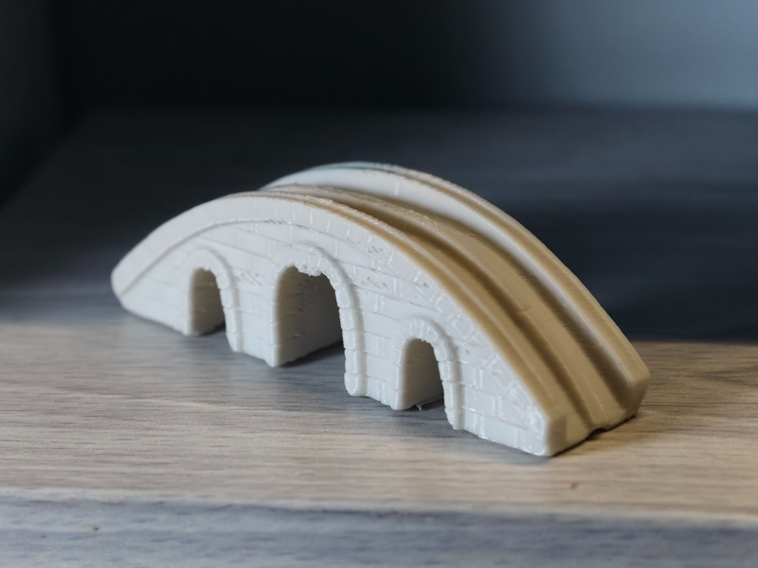 Miniature Three-Arch Stone Bridge Model - 巡洋舰 | Nexprint: Free 3D Model ...