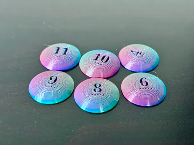 Catan Number Chits - NextPrint 3D Model | 3Drop