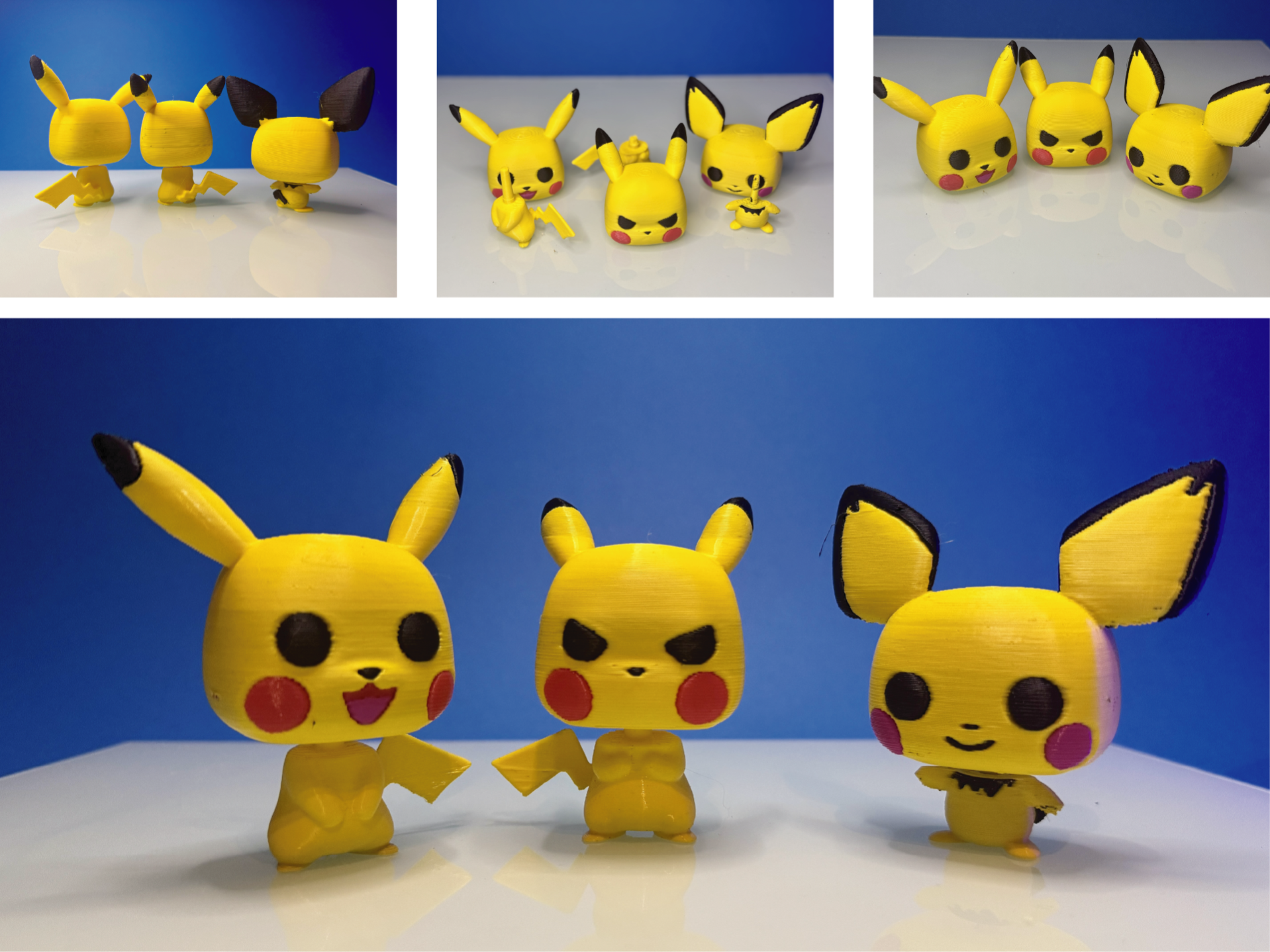 Pokémon's Pikachu Angry Pikachu Pichu - cForms | Nexprint: Free 3D ...