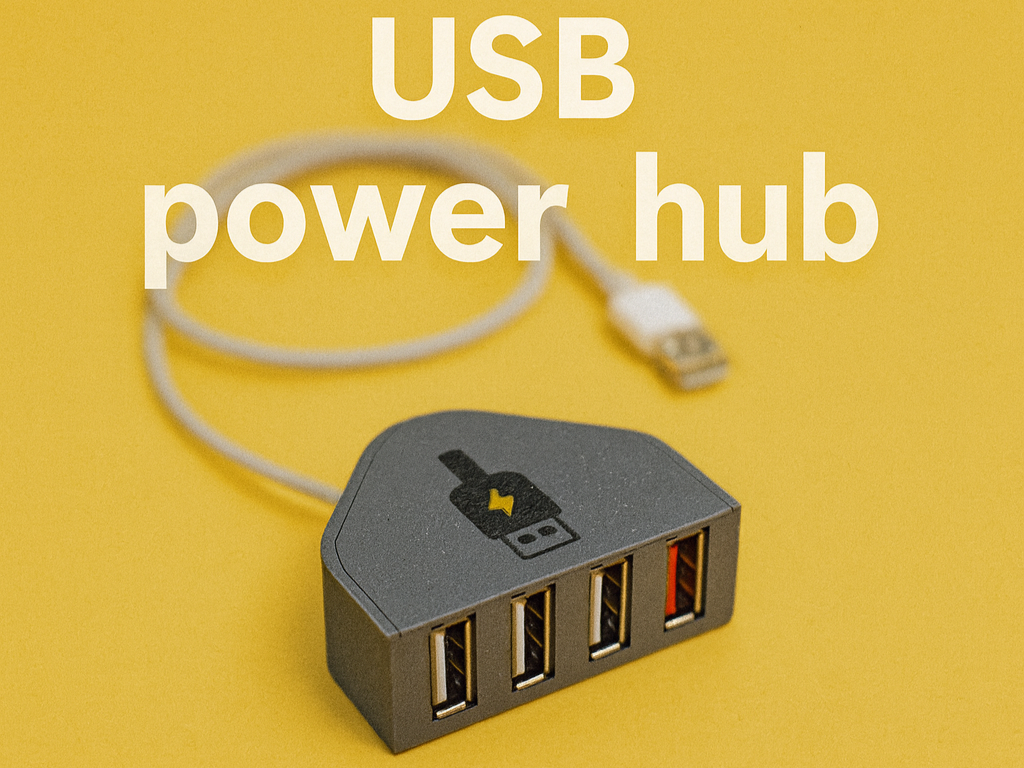USB power hub - Mdesign | Nexprint: Free 3D Model Downloads
