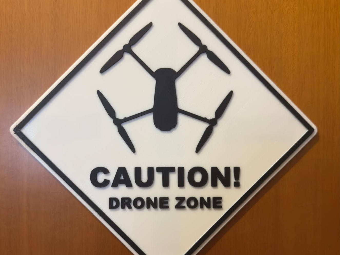 Caution-Drone-Zone - NextPrint 3D Model | 3Drop