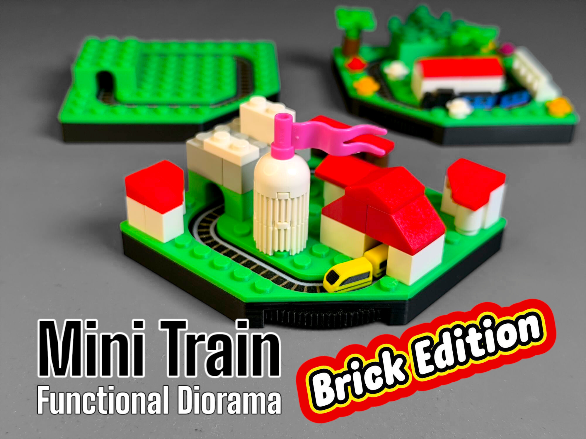 Compass Mini Train Mini Train - Brick your Diorama - BamBam Design | Nexprint: Free 3D ...