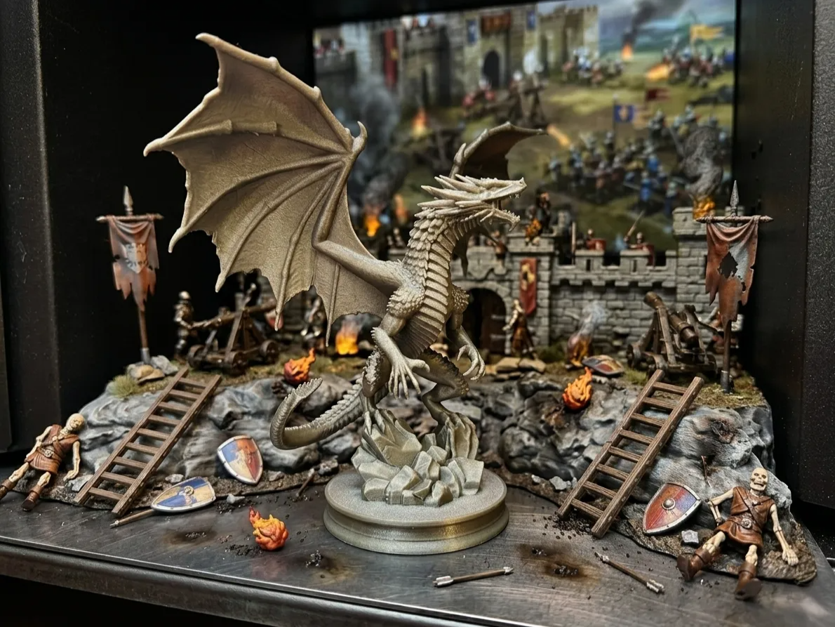 Epic Fantasy Dragon – DND Tabletop Miniature - Wild190 | Nexprint: Free ...