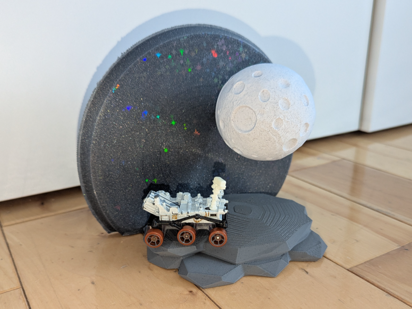 MoonShot - Space theme diorama - NextPrint 3D Model | 3Drop