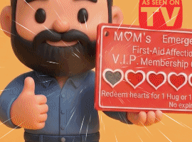 Mother's Day Emergency V.I.P. Affection Kit Punch Card - Kamski ...