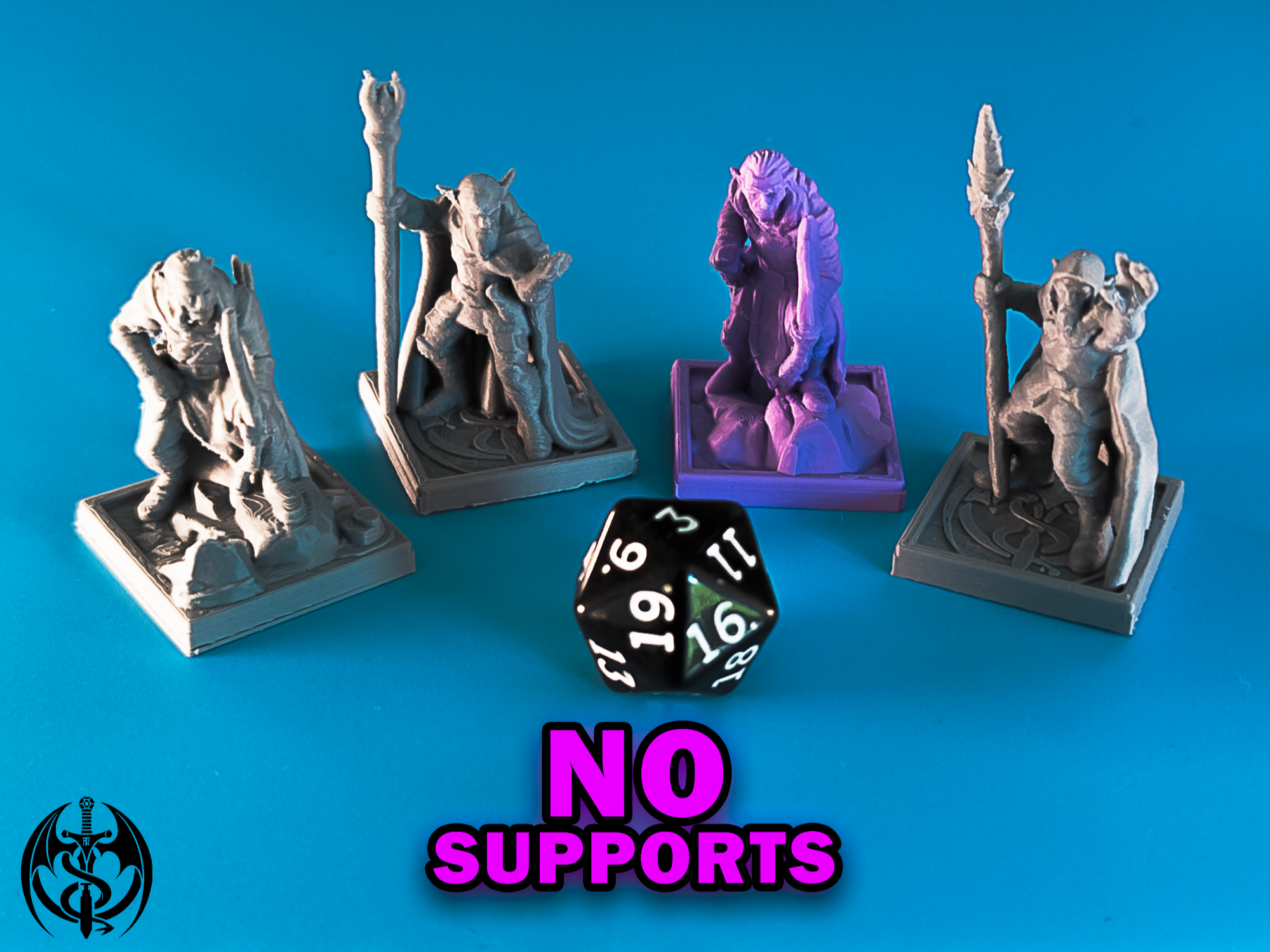 Support Less Fdm Model Supportless Elven Ranger Pack - FDM Optimized Miniatures - Nozzleborn ...