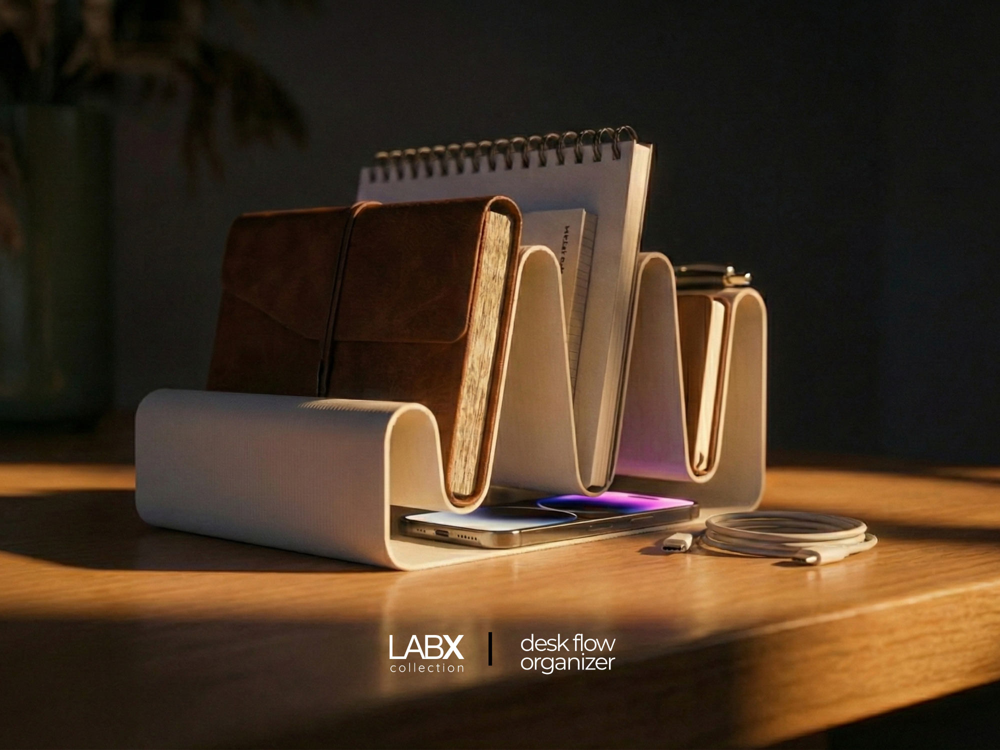 Desk Flow Organizer - 3D Paint Lab | Nexprint: Free 3D Model Downloads