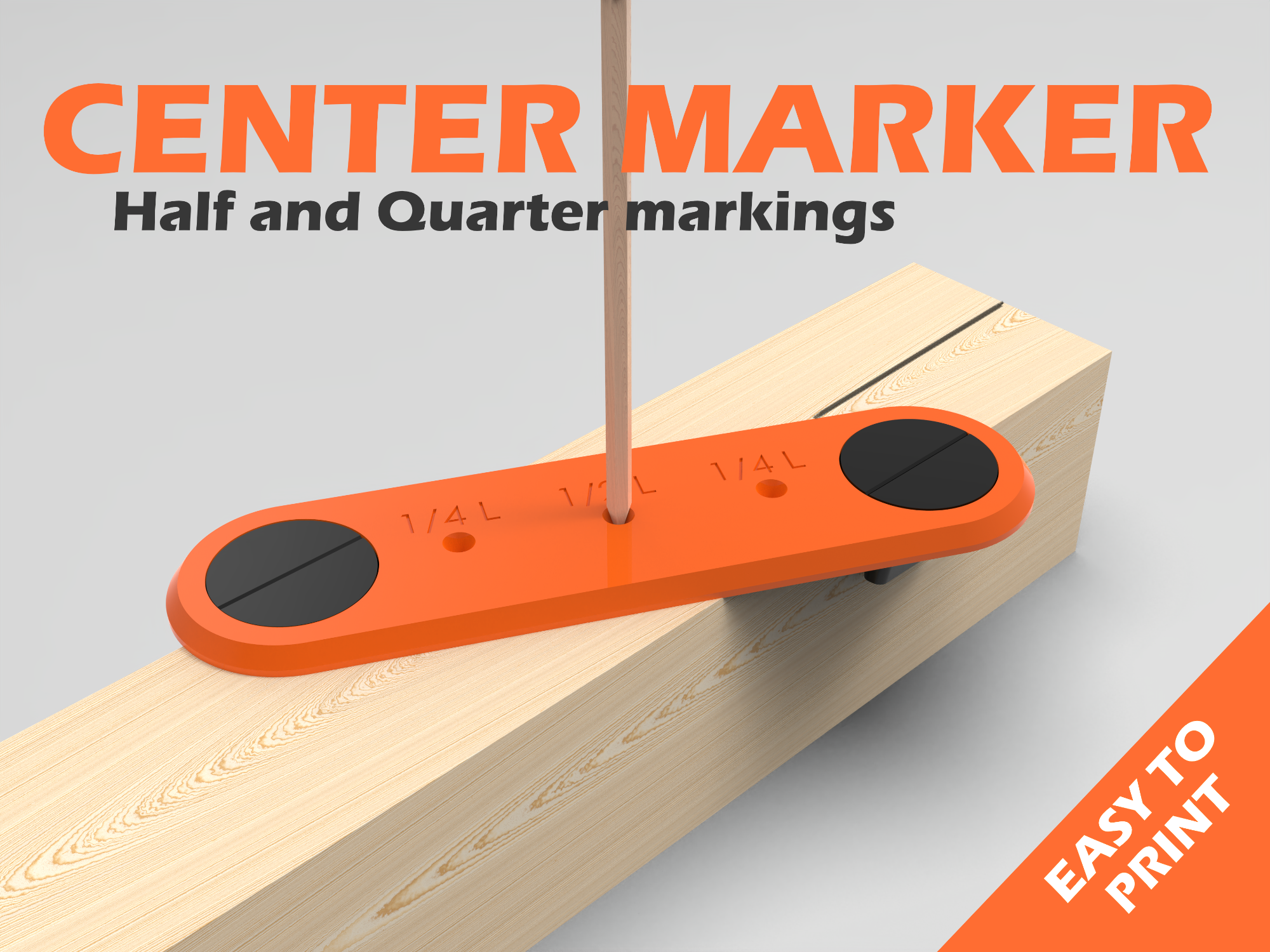 CENTER FINDER V2.0 - CENTER MARKING TOOL (Print In Place) - ART TOO ...