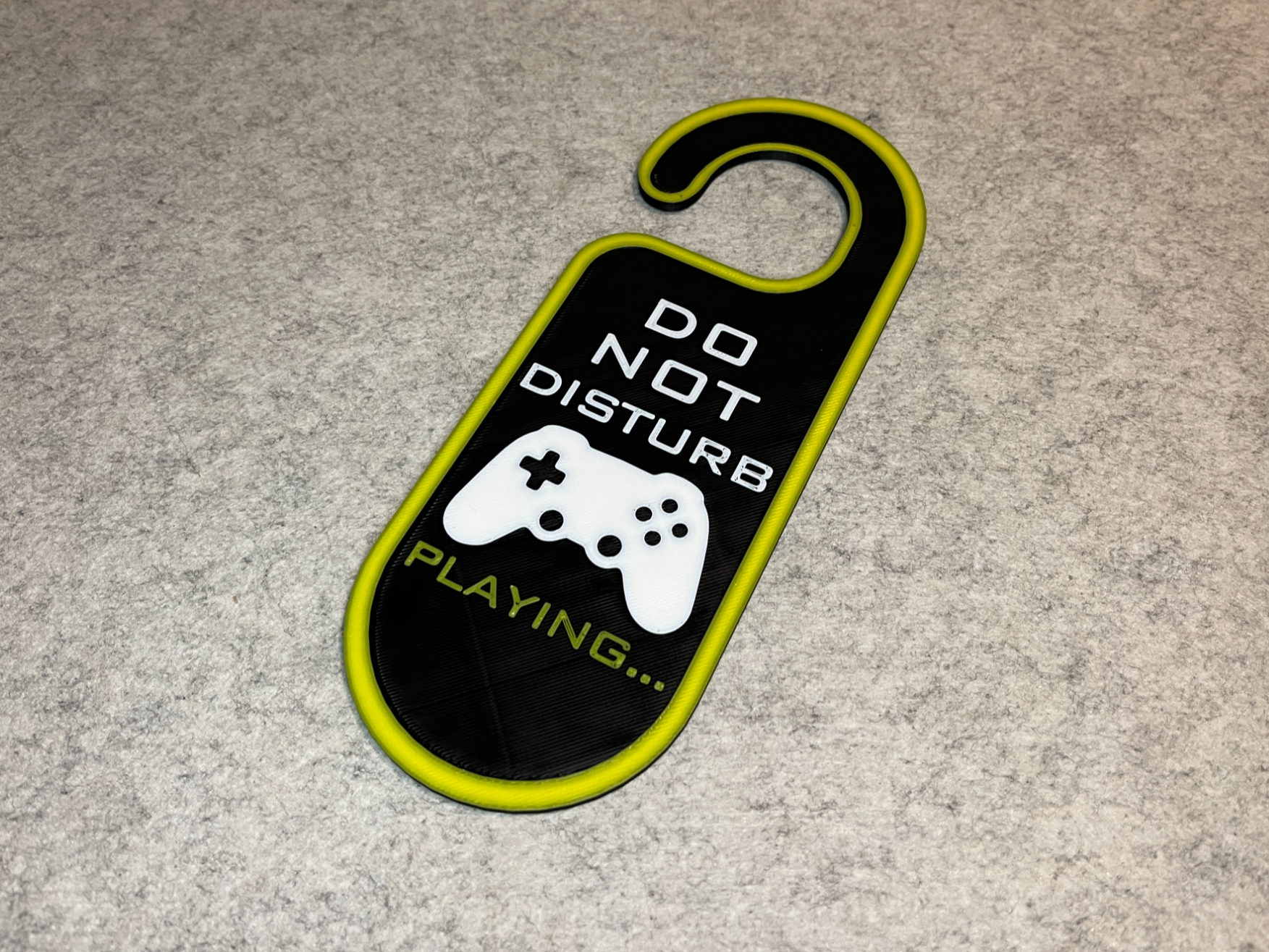 Gaming door hook Do Not Disturb - design3d | Nexprint: Free 3D Model ...