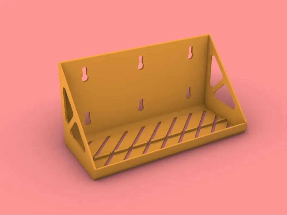 Storage Rack (Bathroom Version) - ztw | Nexprint: Free 3D Model Downloads