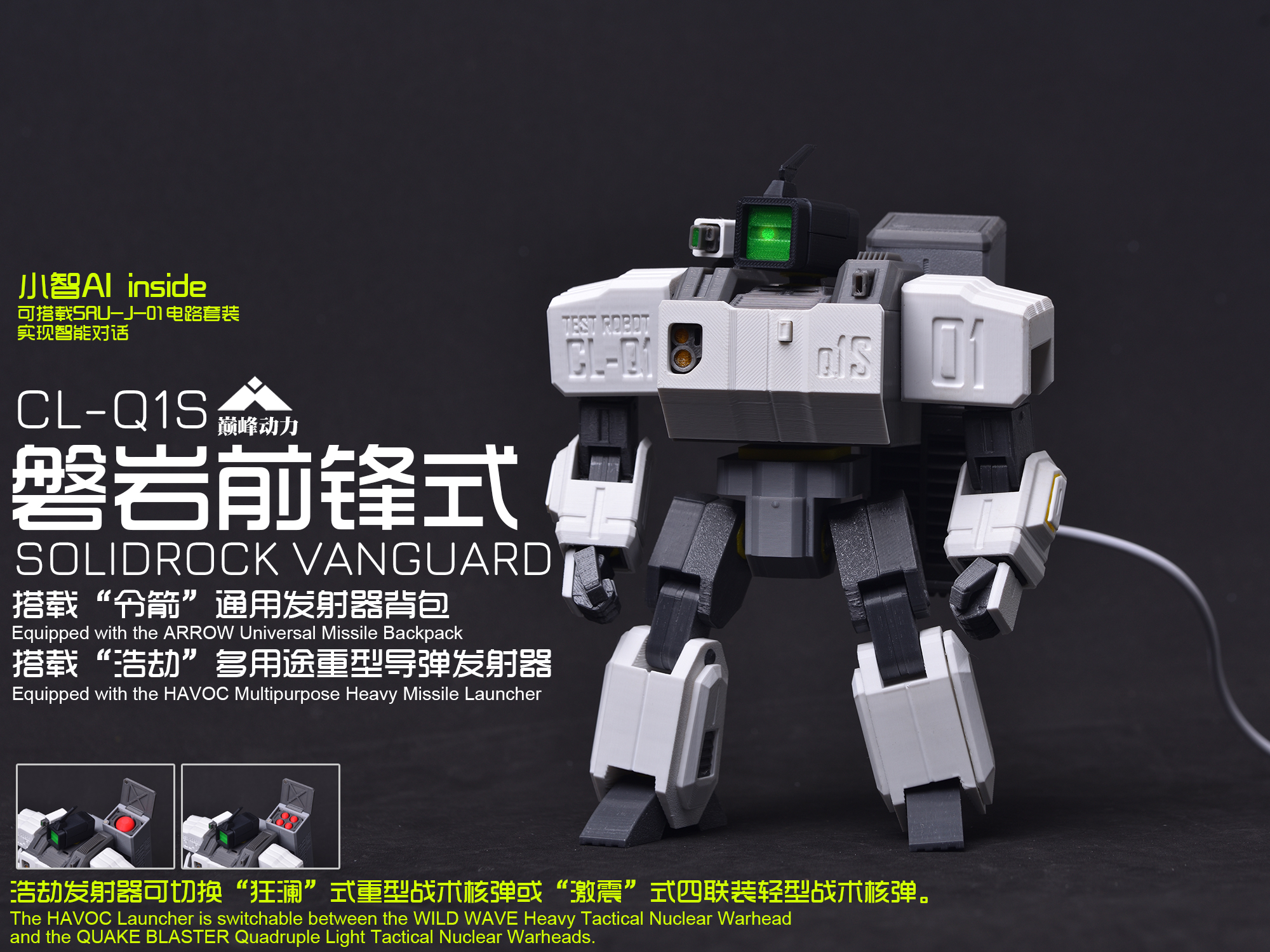 [Pan Yan Universe] CL-Q1S Pan Yan Mecha Vanguard Model (AI-enabled with ...