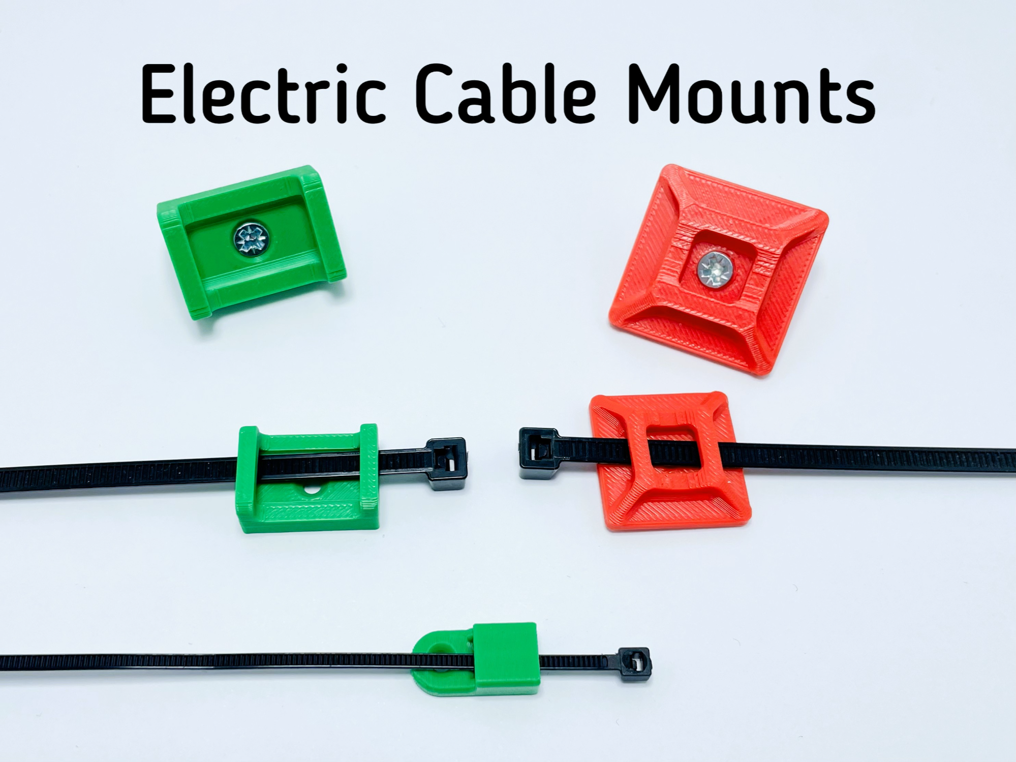 Electric Cable Mounts - SINGH DESIGN | Nexprint: Free 3D Model Downloads
