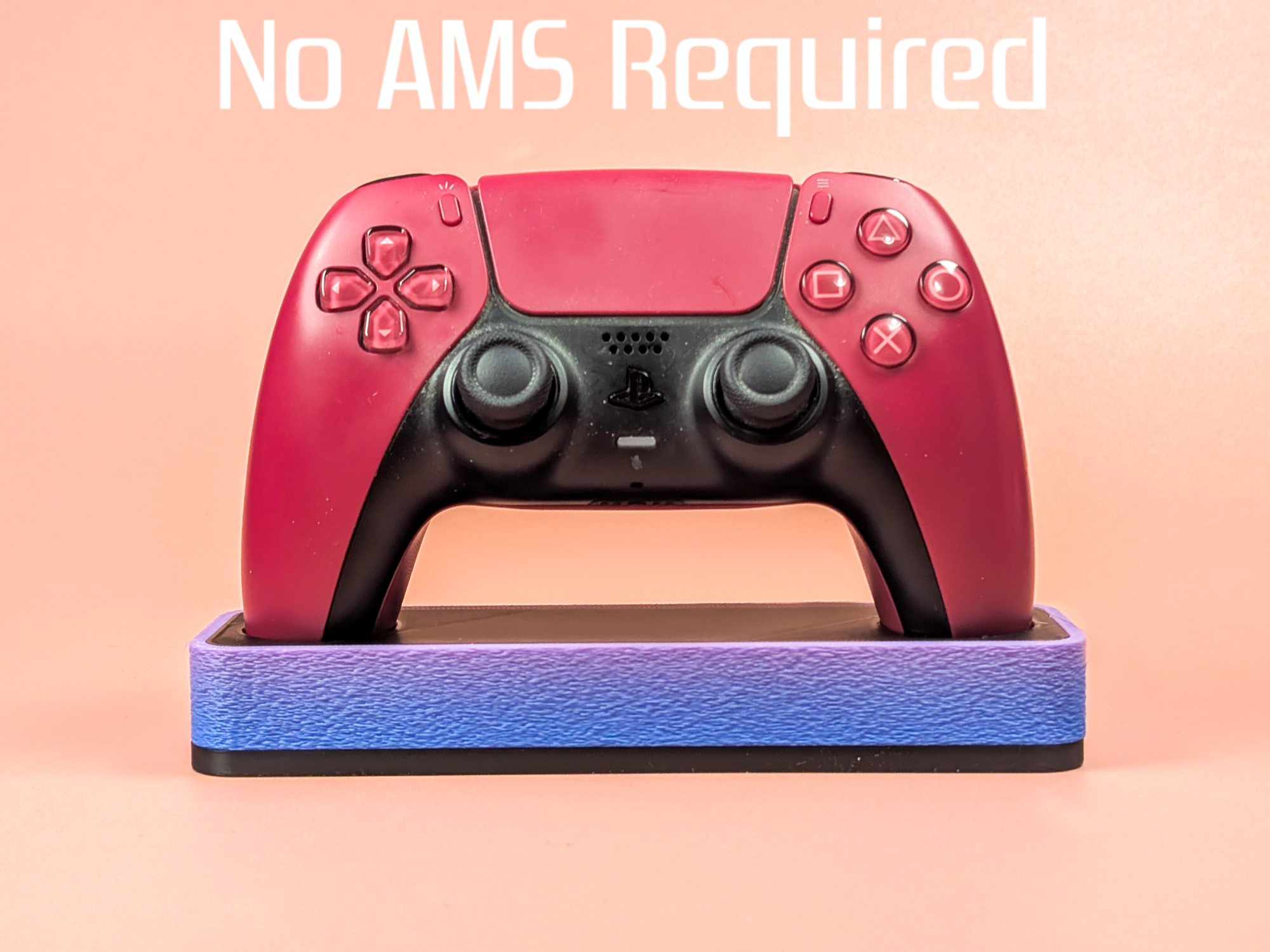 PS5 Controller Stand with Rounded Corners - Blank (Fuzzy Skin ...