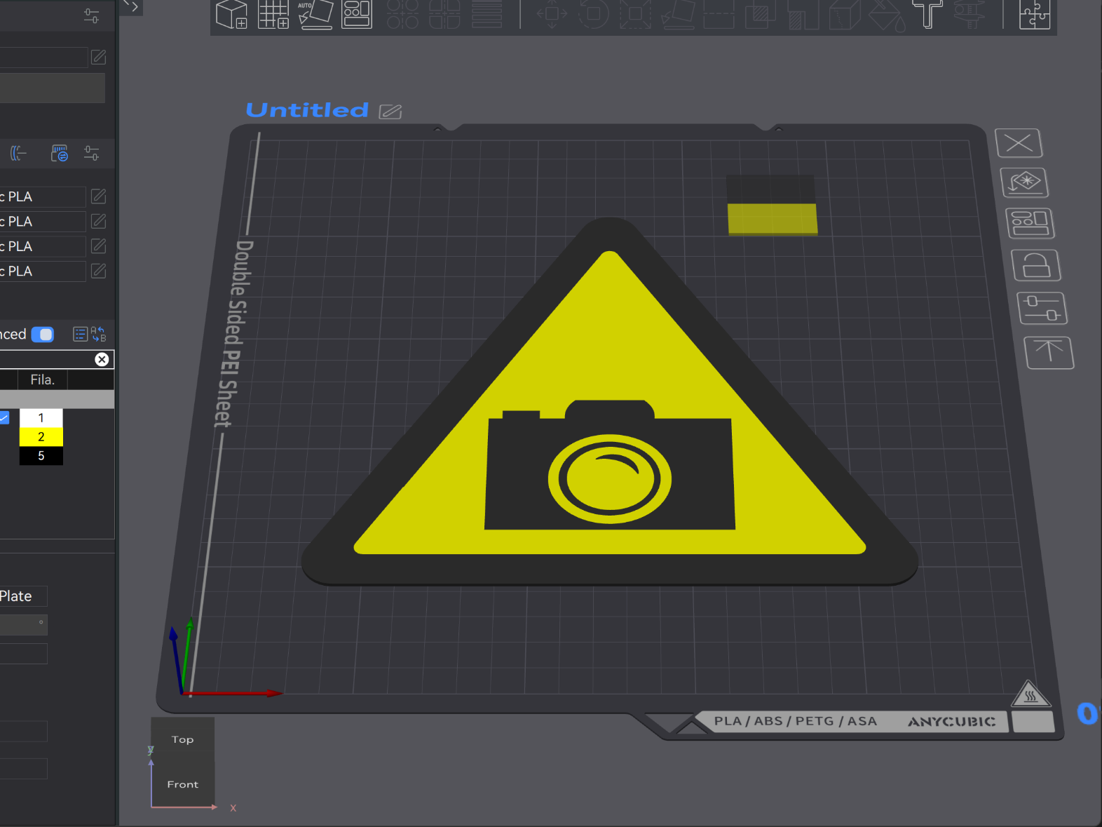 Simple 3d Warning Indicator Module Video Surveillance Warning Sign – 3D Printable Warning Plate - ilkekko ...